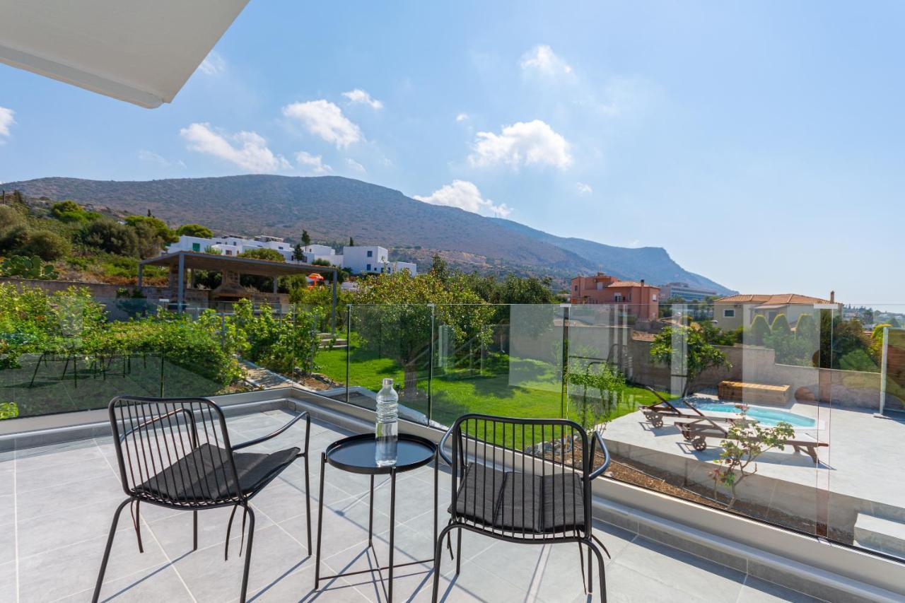 Queen'S Gem Luxury Villa - Heated Jacuzzi & Pool Херсонісос Екстер'єр фото