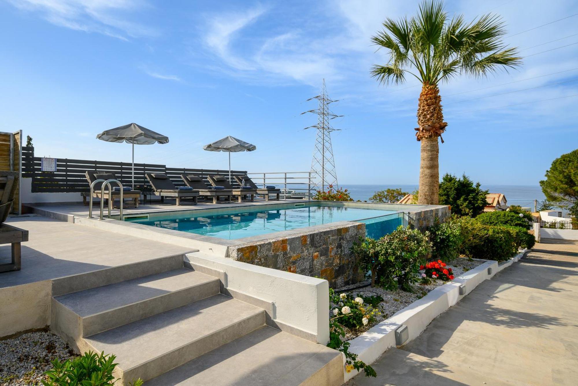Queen'S Gem Luxury Villa - Heated Jacuzzi & Pool Херсонісос Екстер'єр фото