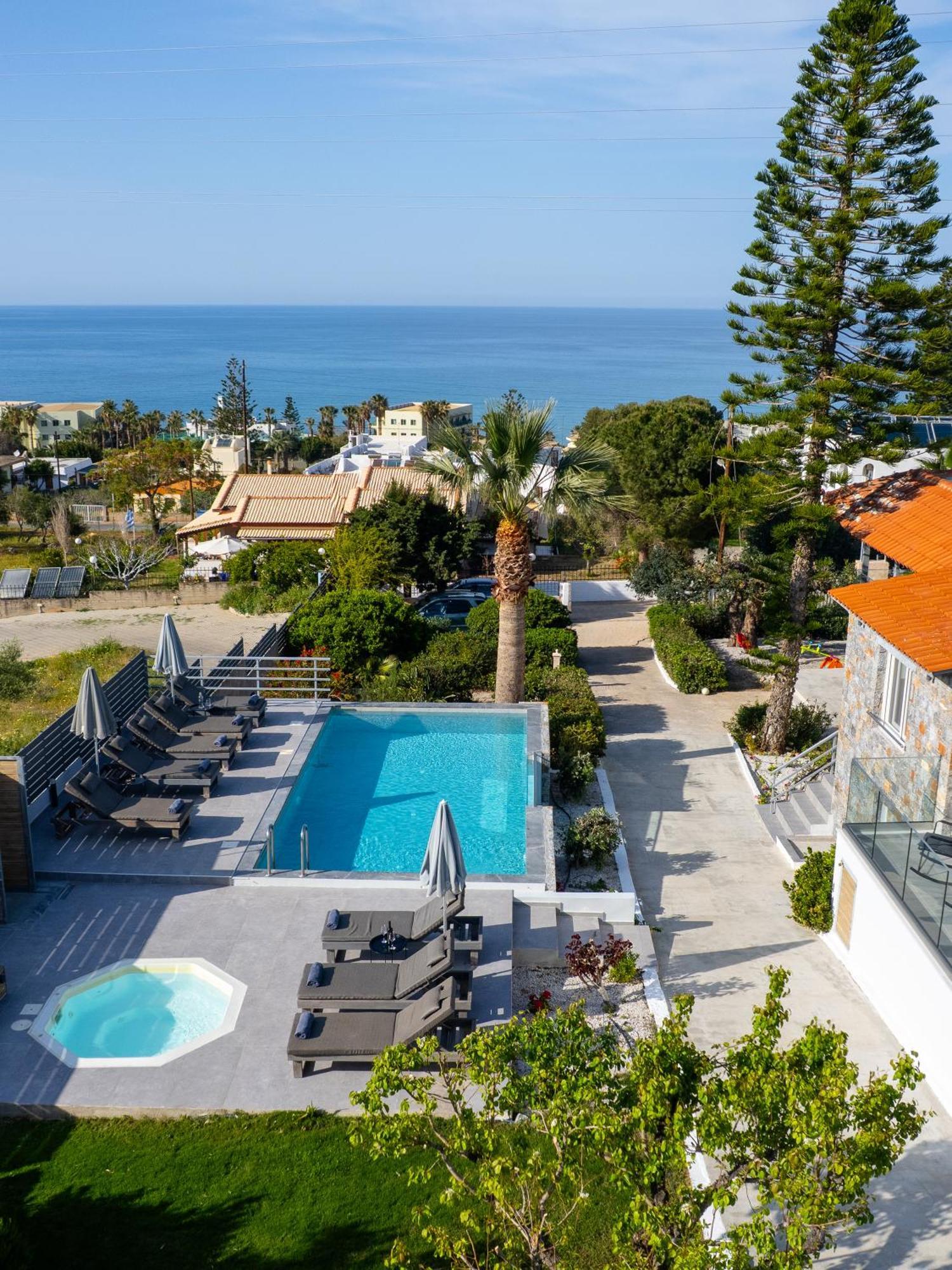 Queen'S Gem Luxury Villa - Heated Jacuzzi & Pool Херсонісос Екстер'єр фото