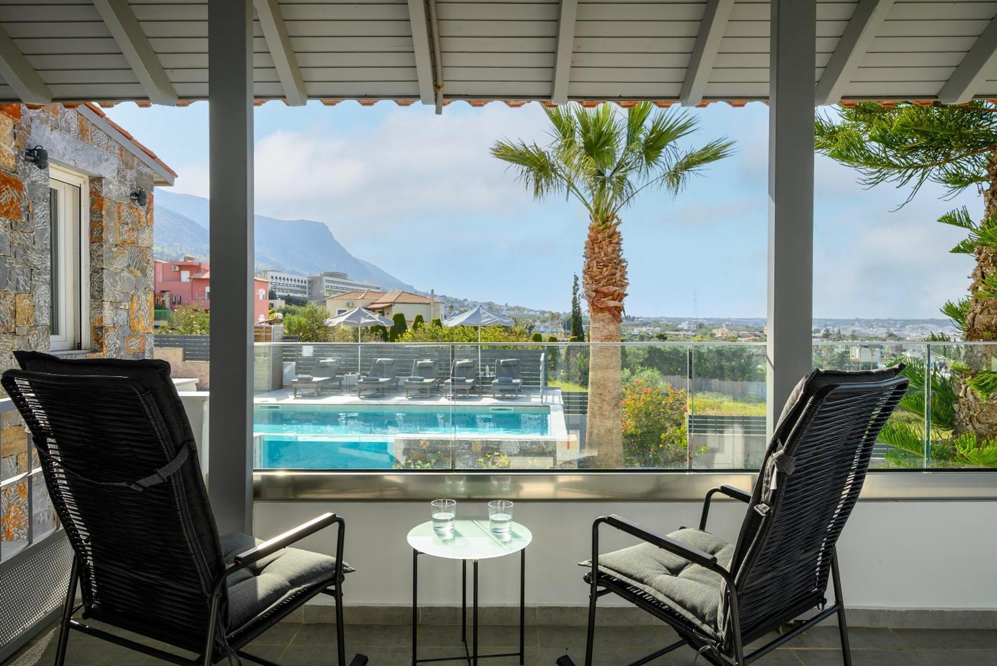 Queen'S Gem Luxury Villa - Heated Jacuzzi & Pool Херсонісос Екстер'єр фото